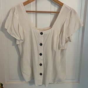 Universal Thread Flutter Sleeve Blouse